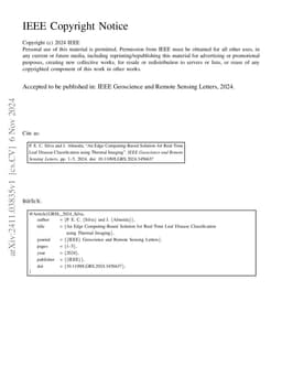 An Edge Computing-Based Solution for Real-Time Leaf Disease
  Classification using Thermal Imaging