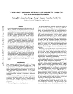 Fine-Grained Guidance for Retrievers: Leveraging LLMs' Feedback in
  Retrieval-Augmented Generation