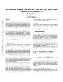 GPT-Guided Monte Carlo Tree Search for Symbolic Regression in Financial
  Fraud Detection