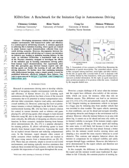 IGDrivSim: A Benchmark for the Imitation Gap in Autonomous Driving