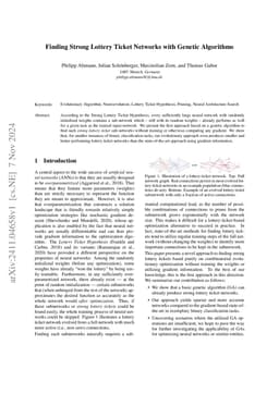 Finding Strong Lottery Ticket Networks with Genetic Algorithms