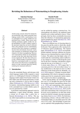 Revisiting the Robustness of Watermarking to Paraphrasing Attacks