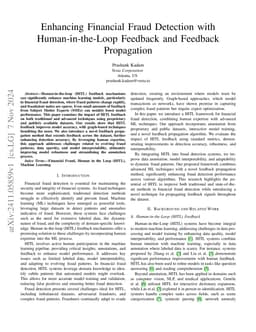 Enhancing Financial Fraud Detection with Human-in-the-Loop Feedback and
  Feedback Propagation