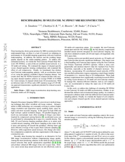 Benchmarking 3D multi-coil NC-PDNet MRI reconstruction