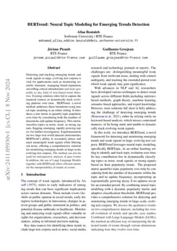 BERTrend: Neural Topic Modeling for Emerging Trends Detection