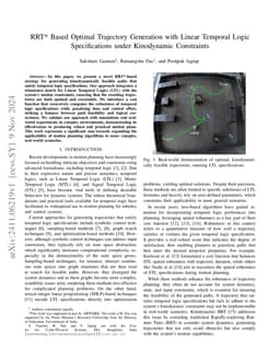 RRT* Based Optimal Trajectory Generation with Linear Temporal Logic
  Specifications under Kinodynamic Constraints
