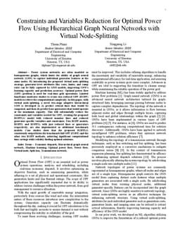 Constraints and Variables Reduction for Optimal Power Flow Using
  Hierarchical Graph Neural Networks with Virtual Node-Splitting