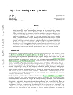 Deep Active Learning in the Open World