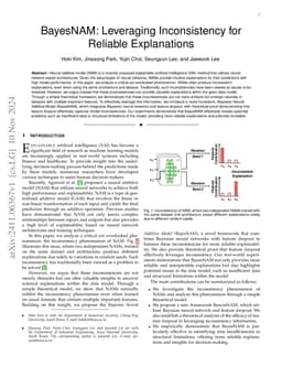 BayesNAM: Leveraging Inconsistency for Reliable Explanations