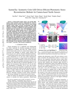 SymmeTac: Symmetric Color LED Driven Efficient Photometric Stereo
  Reconstruction Methods for Camera-based Tactile Sensors