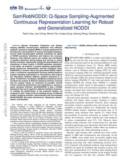 SamRobNODDI: Q-Space Sampling-Augmented Continuous Representation
  Learning for Robust and Generalized NODDI