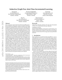 Inductive Graph Few-shot Class Incremental Learning
