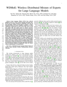 WDMoE: Wireless Distributed Mixture of Experts for Large Language Models