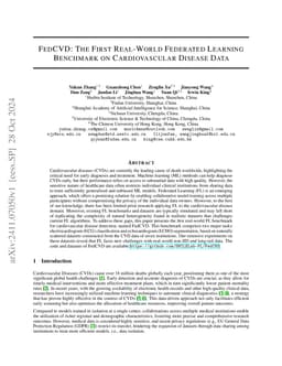 FedCVD: The First Real-World Federated Learning Benchmark on
  Cardiovascular Disease Data