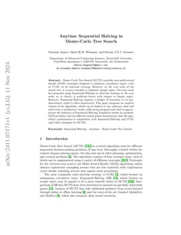Anytime Sequential Halving in Monte-Carlo Tree Search