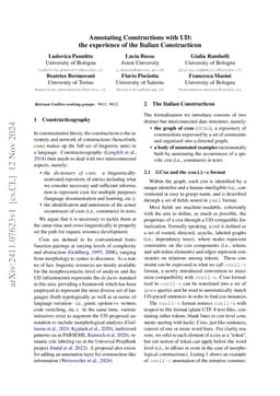 Annotating Constructions with UD: the experience of the Italian
  Constructicon