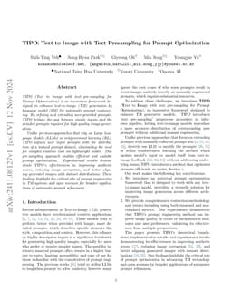 TIPO: Text to Image with Text Presampling for Prompt Optimization