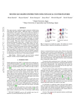 Multiscale Graph Construction Using Non-local Cluster Features