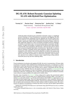 DG-SLAM: Robust Dynamic Gaussian Splatting SLAM with Hybrid Pose
  Optimization