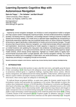 Learning Dynamic Cognitive Map with Autonomous Navigation
