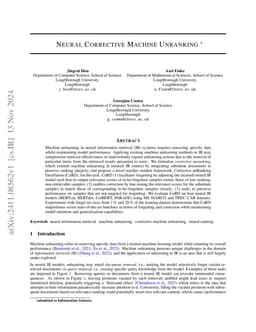 Neural Corrective Machine Unranking