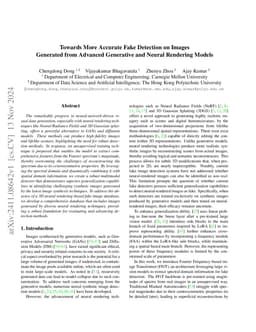 Towards More Accurate Fake Detection on Images Generated from Advanced
  Generative and Neural Rendering Models