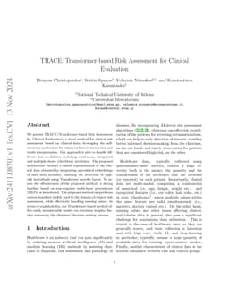 TRACE: Transformer-based Risk Assessment for Clinical Evaluation