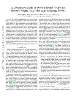 A Comparative Study of Discrete Speech Tokens for Semantic-Related Tasks
  with Large Language Models