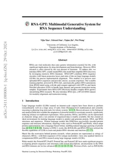 RNA-GPT: Multimodal Generative System for RNA Sequence Understanding
