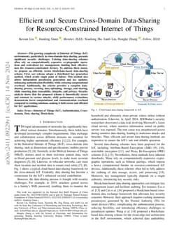 Efficient and Secure Cross-Domain Data-Sharing for Resource-Constrained
  Internet of Things