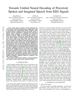 Towards Unified Neural Decoding of Perceived, Spoken and Imagined Speech
  from EEG Signals