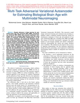 Multi-Task Adversarial Variational Autoencoder for Estimating Biological
  Brain Age with Multimodal Neuroimaging