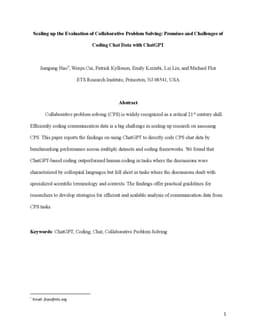 Automated Coding of Communications in Collaborative Problem-solving Tasks Using ChatGPT