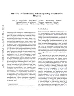 RedTest: Towards Measuring Redundancy in Deep Neural Networks
  Effectively
