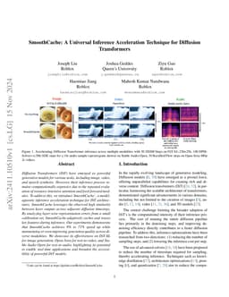 SmoothCache: A Universal Inference Acceleration Technique for Diffusion
  Transformers