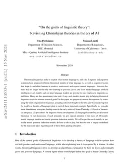 On the Compatibility of Generative AI and Generative Linguistics
