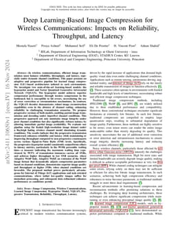 Deep Learning-Based Image Compression for Wireless Communications:
  Impacts on Reliability,Throughput, and Latency