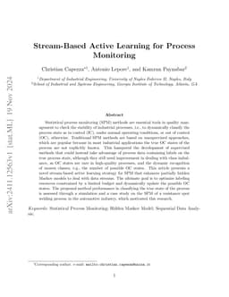 Stream-Based Active Learning for Process Monitoring