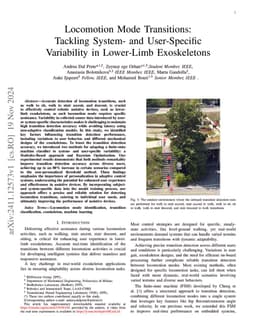 Locomotion Mode Transitions: Tackling System- and User-Specific
  Variability in Lower-Limb Exoskeletons