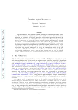 Random signed measures