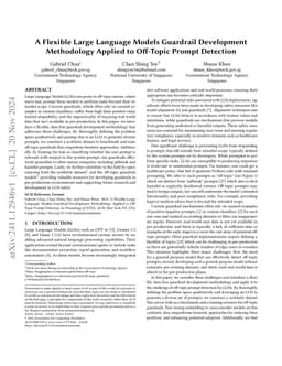 A Flexible Large Language Models Guardrail Development Methodology Applied to Off-Topic Prompt Detection