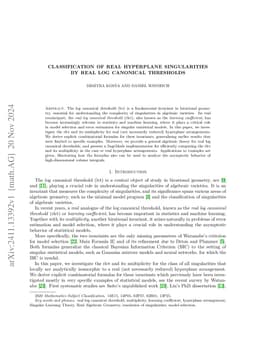 Classification of real hyperplane singularities by real log canonical
  thresholds
