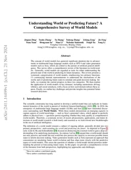 Understanding World or Predicting Future? A Comprehensive Survey of
  World Models