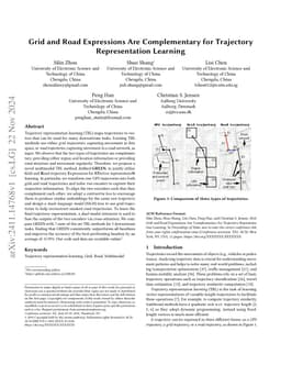 Grid and Road Expressions Are Complementary for Trajectory
  Representation Learning