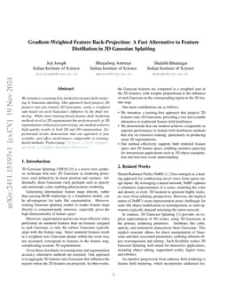 Gradient-Weighted Feature Back-Projection: A Fast Alternative to Feature
  Distillation in 3D Gaussian Splatting