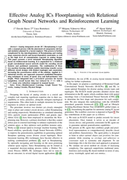 Effective Analog ICs Floorplanning with Relational Graph Neural Networks
  and Reinforcement Learning