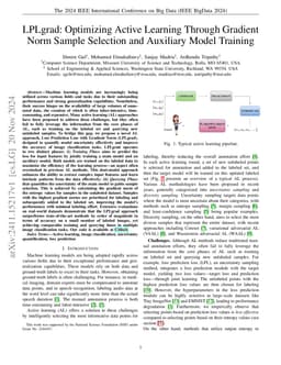 LPLgrad: Optimizing Active Learning Through Gradient Norm Sample
  Selection and Auxiliary Model Training