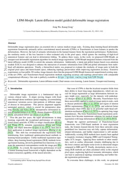 LDM-Morph: Latent diffusion model guided deformable image registration