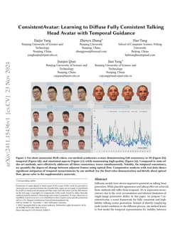 ConsistentAvatar: Learning to Diffuse Fully Consistent Talking Head
  Avatar with Temporal Guidance
