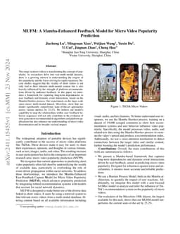 MUFM: A Mamba-Enhanced Feedback Model for Micro Video Popularity
  Prediction